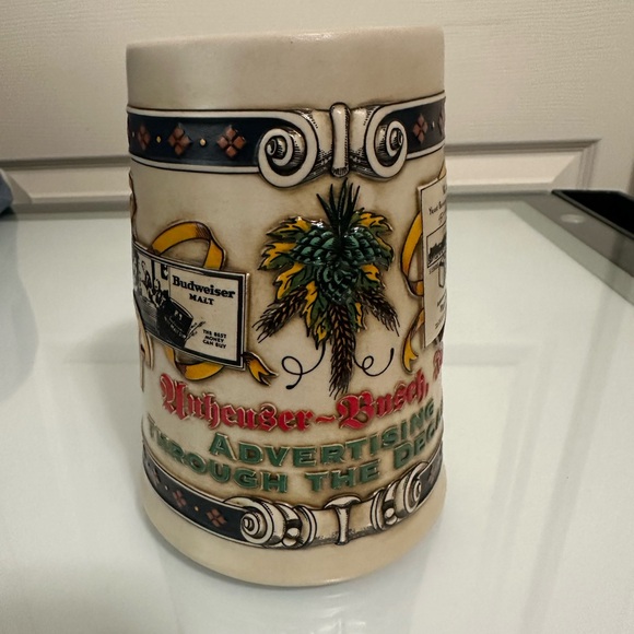 Vintage Ceramic Beer Stein with Colorful Accents - Picture 2 of 6